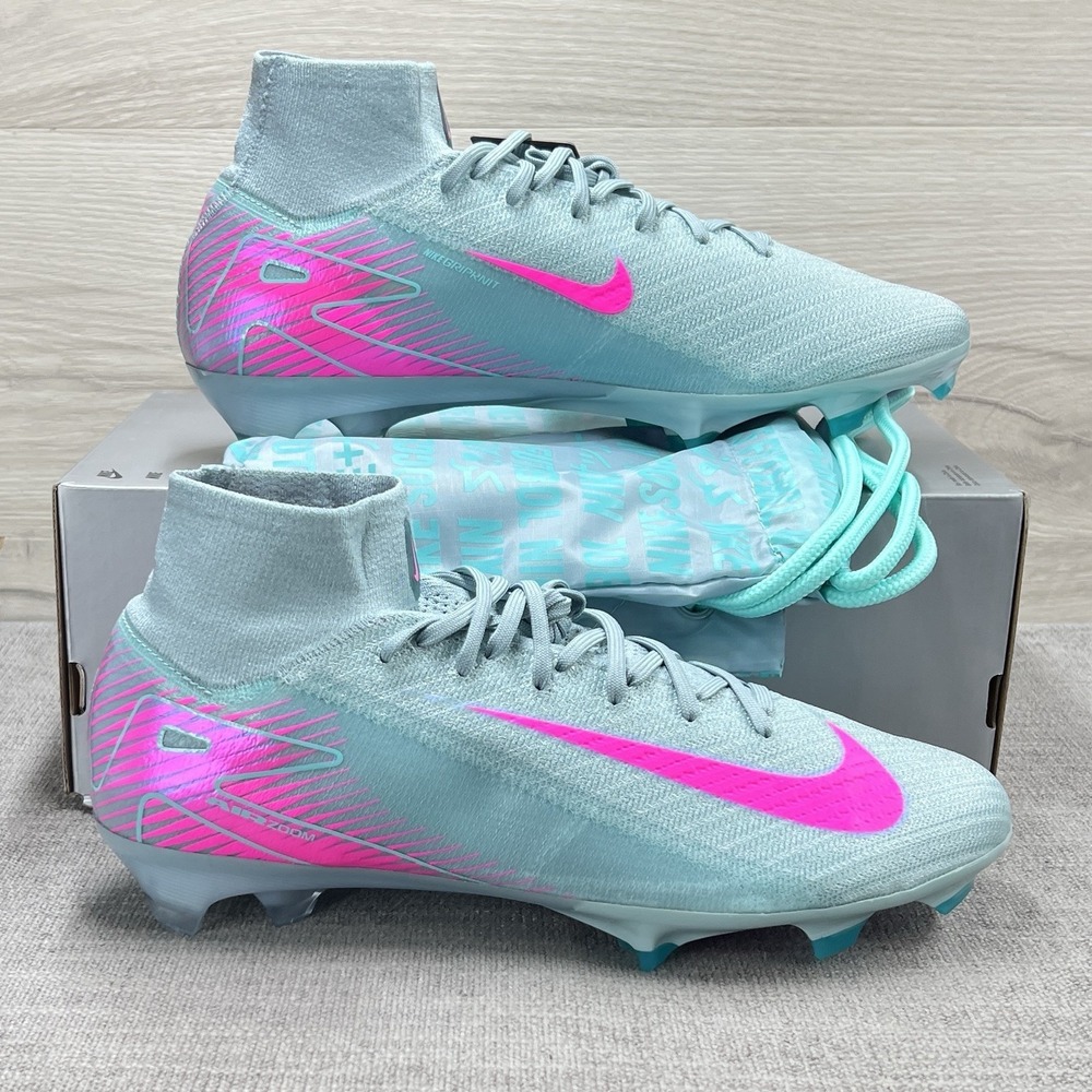 Nike Zoom Superfly 10 Elite FG Ocean Blue Pink Soccer Cleats FQ1454-301 Mens 11
